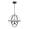 Westinghouse Chandelier 40W 3Lght Stella Mira Antq Ash Mtl Bnd, Matte Black Candelabra 6110400 - alternate 1